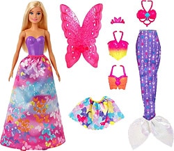 Barbie Dreamtopia Dönüşen Prenses Bebek GJK40