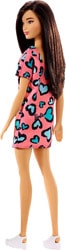 Barbie Esmer Pembe Kalpli Elbiseli Şık Bebek T7439-GHW46