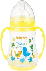 Bebedor Desenli Geniş Ağız Kulplu 250 ml Biberon