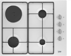 Beko BOXD D 6110 EB Tek Gözü Elektrikli Beyaz Metal Tablalı Ocak
