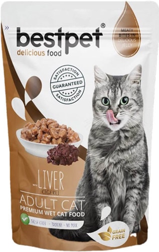 Bestpet Adult Jelly Pouch Cigerli 85 Gr Kedi Mamasi Fiyatlari Ozellikleri Ve Yorumlari En Ucuzu Akakce