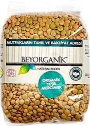 Beyorganik Organik Yeşil Mercimek 500 gr