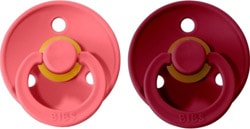 Bibs Colour Coral-Ruby 0-6 Ay İkili Kauçuk Emzik