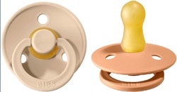 Bibs Colour Vanilla-Peach 0-6 Ay İkili Kauçuk Emzik