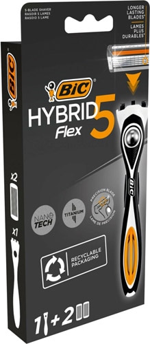 Bic Flex 5 Hybrid 1 Sap ve 2 Başlık Erkek Tıraş Bıçağı