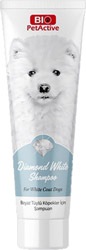 Bio PetActive Diamond White 250 ml Beyaz Tüylü Köpek Şampuanı