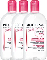 Bioderma Sensibio H2O 500 ml 3 Adet Yüz ve Makyaj Temizleme Suyu