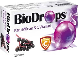 Biodrops Kara Mürver C Vitamini 18 Pastil