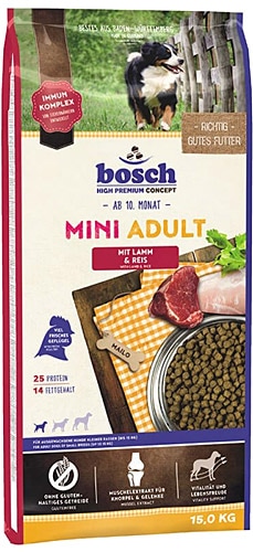 Bosch Adult Mini Lamb Rice 15 Kg Kuzu Etli Ve Pirincli Kucuk Irk Yetiskin Kopek Mamasi Fiyatlari Ozellikleri Ve Yorumlari En Ucuzu Akakce