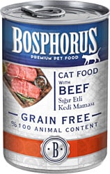 Bosphorus Tahılsız Sığır Etli 415 gr Yetişkin Kedi Konservesi