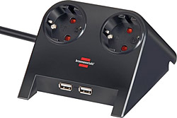 Brennenstuhl 2100 Amper 2 USB'li 2'li 1.8 m Grup Priz