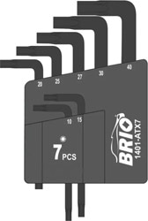 Brio T10-T40 7 Parça Kısa Torx Alyan Anahtar Takımı