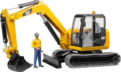 Bruder BR02466 Cat Mini Ekskavatör ve İnşaat İşçisi