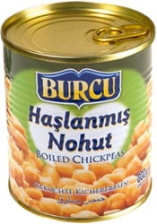 Burcu 800 gr Teneke Haşlanmış Nohut Konservesi