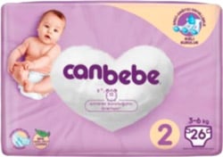 Canbebe 2 Numara Mini 26'lı Bebek Bezi