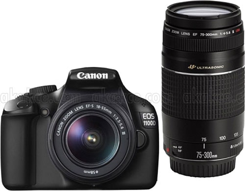 Canon Eos 1100d 18 55 Mm 75 300 Mm Lens Dijital Slr Fotograf Makinesi Fiyatlari Ozellikleri Ve Yorumlari En Ucuzu Akakce