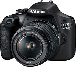 Canon EOS 2000D + 18-55 mm Dijital SLR Fotoğraf Makinesi