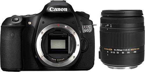 Canon EOS 60D + Sigma 18-250 mm Lens Dijital SLR Fotoğraf Makinesi