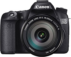 Canon EOS 70D & EF 70-200mm レンズセット EOS 70D Canon キヤノン レンズセット SDカード(16GB)付き : カメラの
