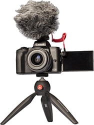 Canon EOS M50 + 15-45mm Lens Vlogger Kit Aynasız Fotoğraf Makinesi