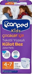 Canped Kids Tekstil Yüzeyli 4-7 Yaş 9'lu Çocuk Külotlu Hasta Bezi