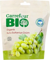 Carrefour Bio Organik 160 gr Kuru Sultaniye Üzüm