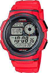 Casio Standart AE-1000W-4AVDF Kırmızı Erkek Kol Saati