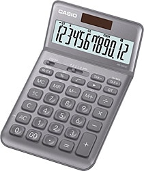 Casio JW-200SC-GY Gri 12 Haneli Masaüstü Hesap Makinesi
