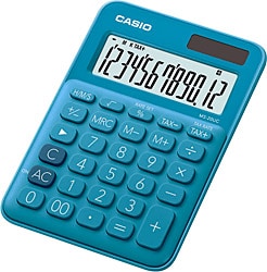 Casio MS-20UC-BU Mavi Masaüstü Hesap Makinesi