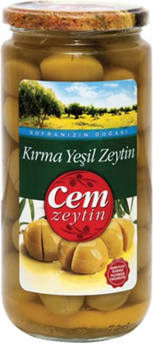 Cem Kırma 400 gr (121-140) Yeşil Zeytin