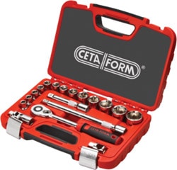 Ceta Form C20-18PH2 18 Parça 1/2" 6 Köşe Lokma Takımı