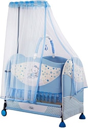 Ciciko C-1006 Lüx Bunny Sallanır Portatif Beşik Mavi