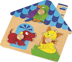 Classic World Geometrik Ev Ahşap Puzzle