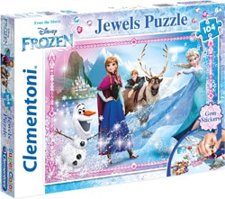 Clementoni Disney Frozen 2 Supercolor - Puzzle 104 Pezzi per Bambina da 4+  Anni - 23739