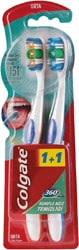 Colgate 360 Komple Ağız Temizliği Orta 2'li Diş Fırçası
