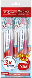 Colgate Mikro İnce Hassas Diş Eti Bakımı Extra Yumuşak 1+1 Diş Fırçası