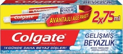 Colgate Total Gelişmiş Beyazlık Florürlü Diş Macunu 75 ml 2 Adet