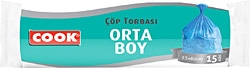 Cook Orta Boy Çöp Poşeti 15'li