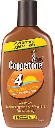 coppertone sunscreen spf 4