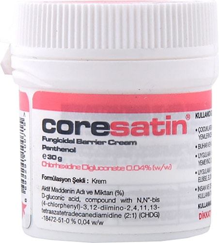 Coresatin Panthenol Fungicidal Barrier Cream 30 gr Kavanoz Bebek Bakım Kremi