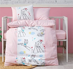 Cotton Box Bambi Pembe Bebek Nevresim Takımı