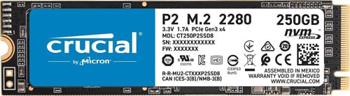 Crucial 250 GB P2 CT250P2SSD8 M.2 PCI-Express 3.0 SSD