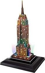 CubicFun Empire State Binası-ABD Led Işıklı 38 Parça 3D Puzzle