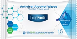 Deep Fresh Alkollü Antiviral 15 Yaprak Islak Cep Mendili