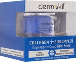 Dermokil Collagen+Biocomplex Kırışık Karşıtı ve Onarıcı 50 ml Gece Kremi