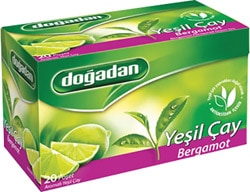 Doğadan Bergamotlu Yeşil Çay 20'li