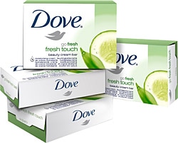 Dove Cream Bar Fresh Touch Güzellik Sabunu 100 gr 4 Adet