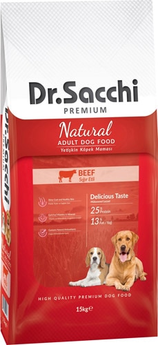 Dr Sacchi Premium Natural Beef 15 Kg Sigir Etli Yetiskin Kopek Mamasi Fiyatlari Ozellikleri Ve Yorumlari En Ucuzu Akakce