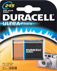 Duracell Ultra Photo Lityum 245 6 V Özel Pil