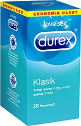 Durex Klasik 20'li Prezervatif